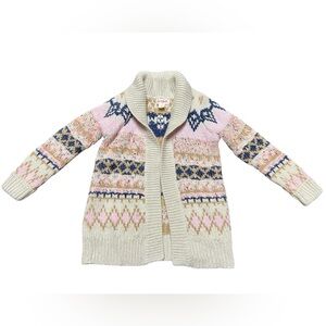 LIKE NEW - Cat & Jack Open Front Cardigan - Size 3T, Sparkly Knit Accents